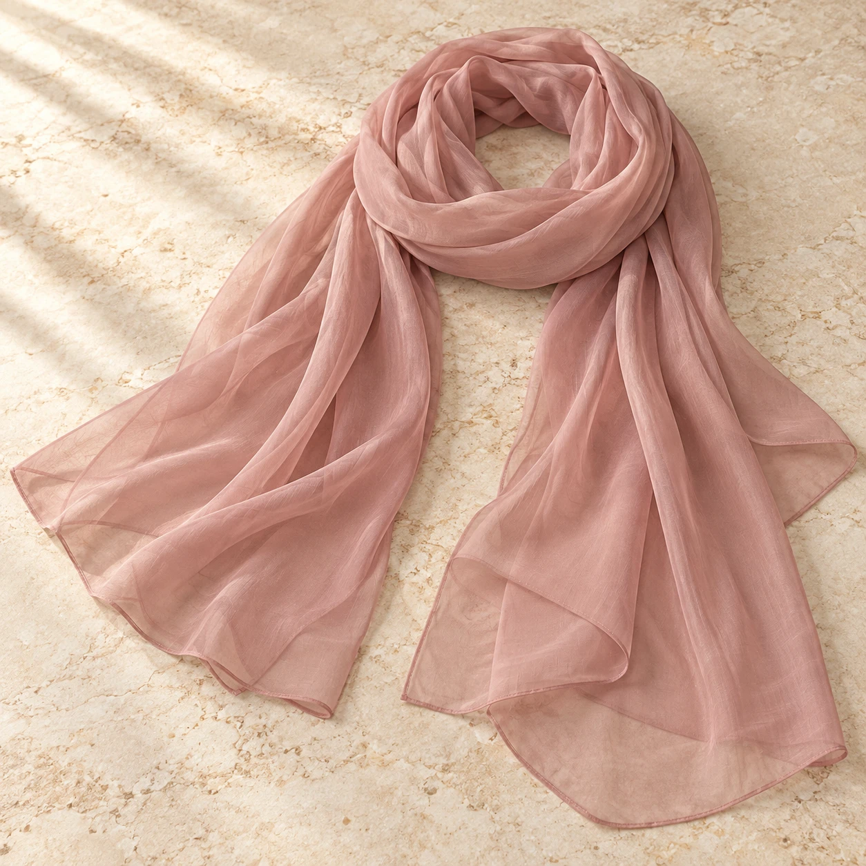 Blush Evening Wrap in Dusty Rose